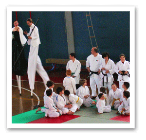 Trampolieri alla festa del Judo